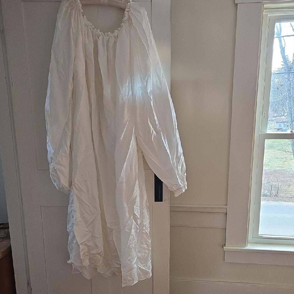 Custom Silk Damask Slip Dress XL